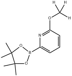 2-(methoxy-d3)-6-(4,4,5,5-tetramethyl-1,3,2-dioxaborolan-2-yl)pyridine 구조식 이미지