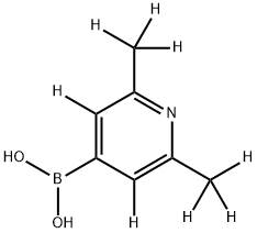 (2,6-bis(methyl-d3)pyridin-4-yl-3,5-d2)boronic acid 구조식 이미지