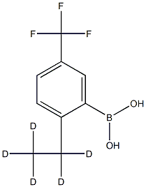 (2-(ethyl-d5)-5-(trifluoromethyl)phenyl)boronic acid 구조식 이미지