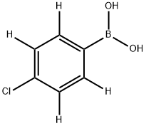 (4-chlorophenyl-2,3,5,6-d4)boronic acid 구조식 이미지