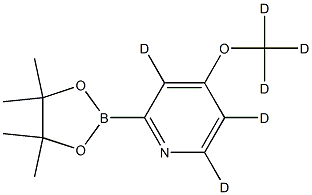 4-(methoxy-d3)-2-(4,4,5,5-tetramethyl-1,3,2-dioxaborolan-2-yl)pyridine-3,5,6-d3 Structure