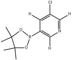 3-chloro-5-(4,4,5,5-tetramethyl-1,3,2-dioxaborolan-2-yl)pyridine-2,4,6-d3 구조식 이미지