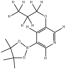 3-(propoxy-d7)-5-(4,4,5,5-tetramethyl-1,3,2-dioxaborolan-2-yl)pyridine-2,4,6-d3 Structure
