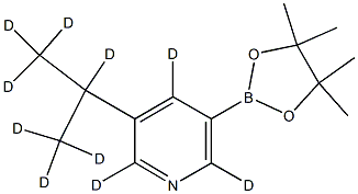 3-(propan-2-yl-d7)-5-(4,4,5,5-tetramethyl-1,3,2-dioxaborolan-2-yl)pyridine-2,4,6-d3 Structure