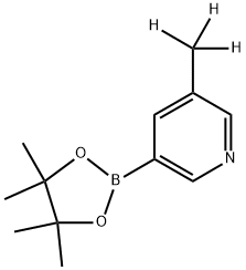 3-(methyl-d3)-5-(4,4,5,5-tetramethyl-1,3,2-dioxaborolan-2-yl)pyridine Structure