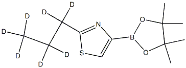 2-(propyl-d7)-4-(4,4,5,5-tetramethyl-1,3,2-dioxaborolan-2-yl)thiazole 구조식 이미지