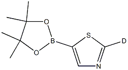 5-(4,4,5,5-tetramethyl-1,3,2-dioxaborolan-2-yl)thiazole-2-d 구조식 이미지