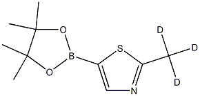2-(methyl-d3)-5-(4,4,5,5-tetramethyl-1,3,2-dioxaborolan-2-yl)thiazole 구조식 이미지