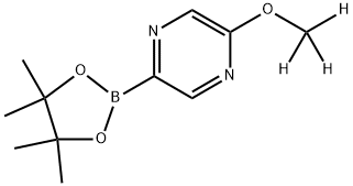 2-(methoxy-d3)-5-(4,4,5,5-tetramethyl-1,3,2-dioxaborolan-2-yl)pyrazine 구조식 이미지