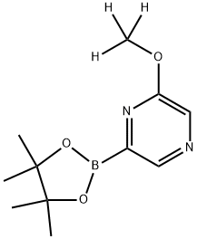 2-(methoxy-d3)-6-(4,4,5,5-tetramethyl-1,3,2-dioxaborolan-2-yl)pyrazine 구조식 이미지