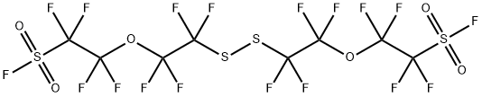 Bis(5-fluorsulfonylperfluoro-3-oxapentyl) disulfide Structure