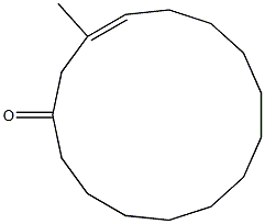 3-Cyclopentadecen-1-one,3-methyl- Structure