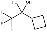 1-cyclobutyl-2,2,2-trifluoroethane-1,1-diol Structure