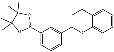 2-(3-((2-ethylphenoxy)methyl)phenyl)-4,4,5,5-tetramethyl-1,3,2-dioxaborolane 구조식 이미지