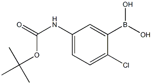 5-BOC-Amino-2-chlorophenylboronic acid Structure