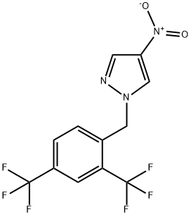 1-(2,4-bis(trifluoromethyl)benzyl)-4-nitro-1H-pyrazole Structure