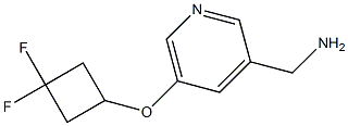 (5-(3,3-difluorocyclobutoxy)pyridin-3-yl)methanamine Structure