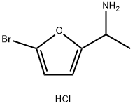 1-(5-BROMOFURAN-2-YL)ETHAN-1-AMINE HYDROCHLORIDE Structure