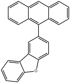 2-(9-Anthracenyl)dibenzofuran 구조식 이미지