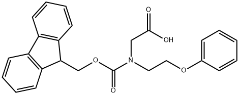 Glycine, N-[(9H-fluoren-9-ylmethoxy)carbonyl]-N-(2-phenoxyethyl)- Structure