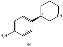 (R)-4-(piperidin-3-yl)aniline dihydrochloride Structure