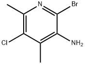 2-bromo-5-chloro-4,6-dimethylpyridin-3-amine 구조식 이미지