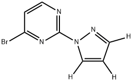 4-bromo-2-(1H-pyrazol-1-yl-d3)pyrimidine 구조식 이미지