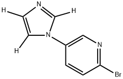 2-bromo-5-(1H-imidazol-1-yl-d3)pyridine 구조식 이미지