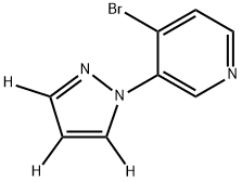 4-bromo-3-(1H-pyrazol-1-yl-d3)pyridine Structure