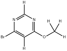 4-bromo-6-(methoxy-d3)pyrimidine-2,5-d2 구조식 이미지