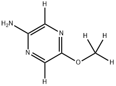 5-(methoxy-d3)pyrazin-3,6-d2-2-amine Structure