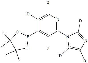 2-(1H-imidazol-1-yl-d3)-4-(4,4,5,5-tetramethyl-1,3,2-dioxaborolan-2-yl)pyridine-3,5,6-d3 Structure