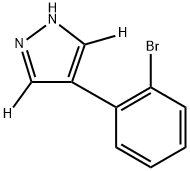 4-(2-bromophenyl)-1H-pyrazole-3,5-d2 구조식 이미지