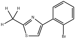 4-(2-bromophenyl)-2-(methyl-d3)thiazole Structure