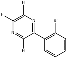 2-(2-bromophenyl)pyrazine-3,5,6-d3 구조식 이미지