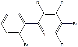 5-bromo-2-(2-bromophenyl)pyridine-3,4,6-d3 Structure