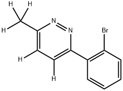 3-(2-bromophenyl)-6-(methyl-d3)pyridazine-4,5-d2 구조식 이미지