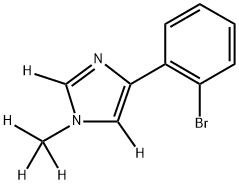 4-(2-bromophenyl)-1-(methyl-d3)-1H-imidazole-2,5-d2 Structure