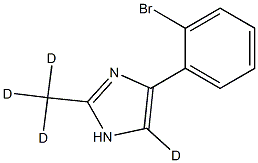4-(2-bromophenyl)-2-(methyl-d3)-1H-imidazole-5-d Structure