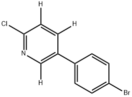 5-(4-bromophenyl)-2-chloropyridine-3,4,6-d3 Structure