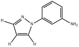 3-(1H-pyrazol-1-yl-d3)aniline Structure