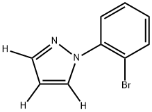 1-(2-bromophenyl)-1H-pyrazole-3,4,5-d3 구조식 이미지