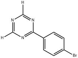 2-(4-bromophenyl)-1,3,5-triazine-4,6-d2 Structure