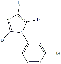 1-(3-bromophenyl)-1H-imidazole-2,4,5-d3 Structure