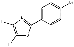 2-(4-bromophenyl)thiazole-4,5-d2 Structure