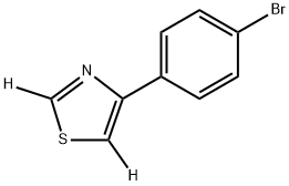 4-(4-bromophenyl)thiazole-2,5-d2 Structure