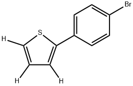 2-(4-bromophenyl)thiophene-3,4,5-d3 Structure