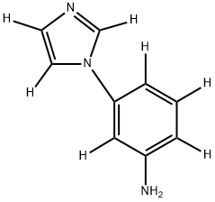 3-(1H-imidazol-1-yl-d3)benzen-2,4,5,6-d4-amine 구조식 이미지