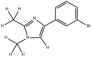 4-(3-bromophenyl)-1,2-bis(methyl-d3)-1H-imidazole-5-d Structure