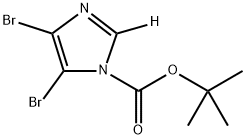 tert-butyl 4,5-dibromo-1H-imidazole-1-carboxylate-2-d Structure